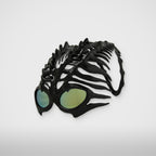 Thug Club TC Bone Half Mask in black, view 2 of 3