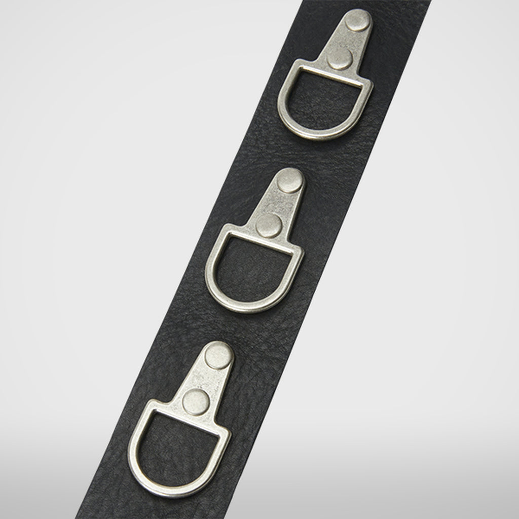 Thug Club Full Metal Leather Belt in black, view 5 of 6