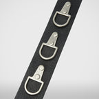 Thug Club Full Metal Leather Belt in black, view 5 of 6