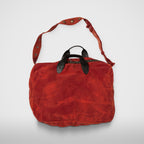 Thug Club Two Tone Washed Canvas Crossbody Bag in red, view 3 of 5