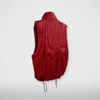 Thug Club Cave Goose Down Vest in red, view 6 of 6