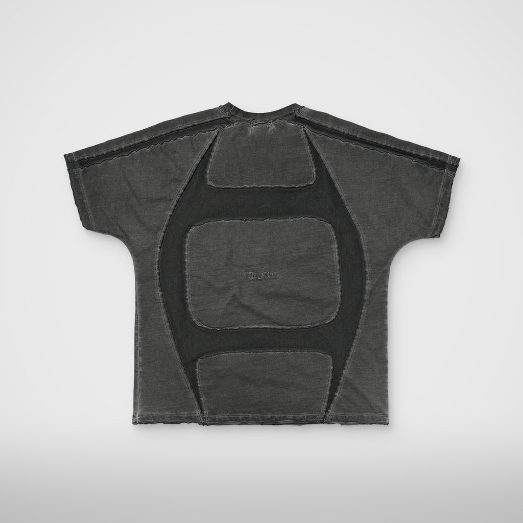 Thug Club Battle Turtle Mesh T-Shirt in charcoal