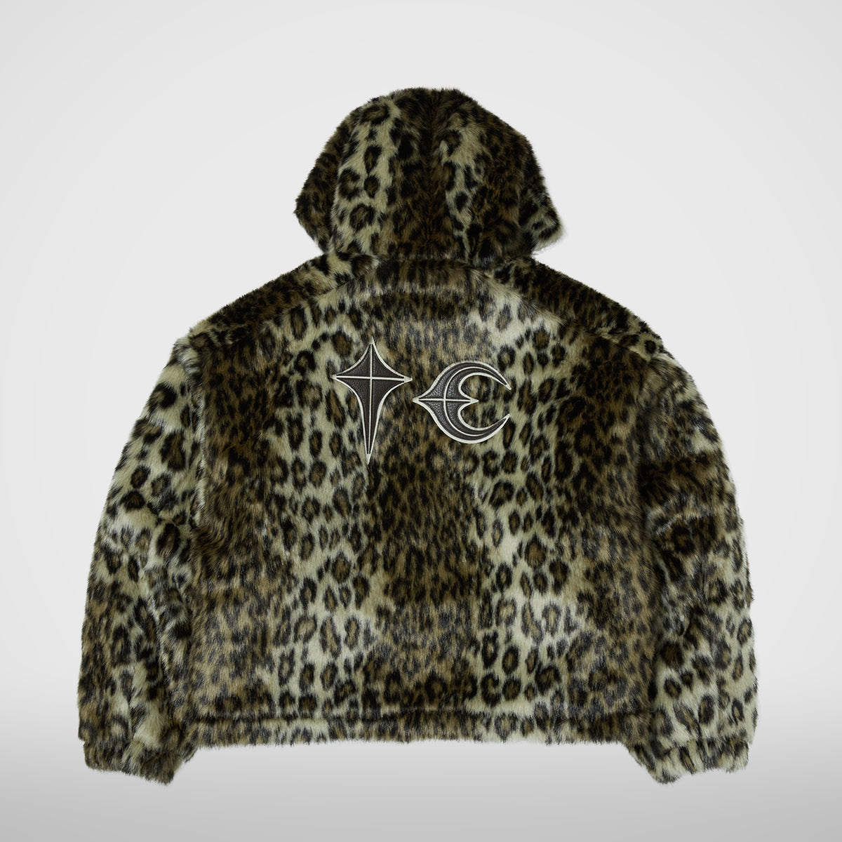 Thug Club TC Big Fur Jacket in brown, view 2 of 2