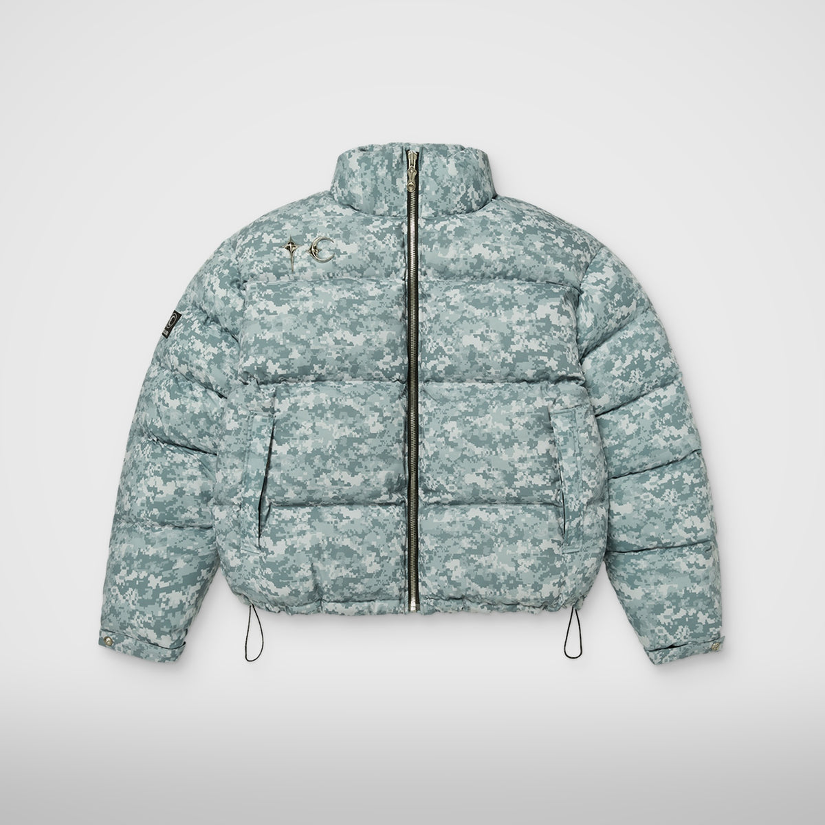 Thug Club Bio Soldier Super Heavy Puffer Jacket in grey