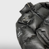 TC Leather Puffer Jacket - Black