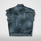 Thug Club TC Angels Denim Vest in blue, view 2 of 2