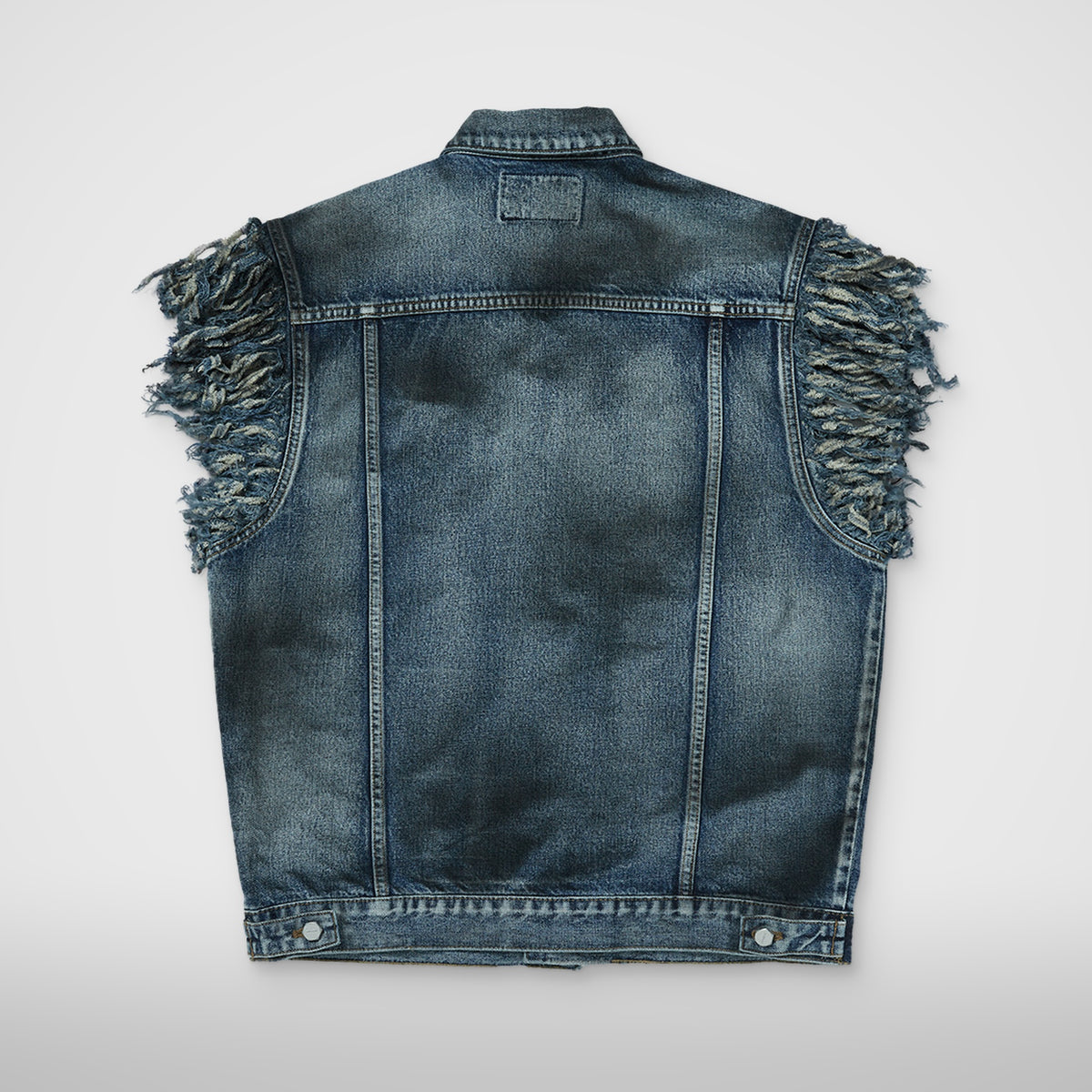 Thug Club TC Angels Denim Vest in blue, view 2 of 2