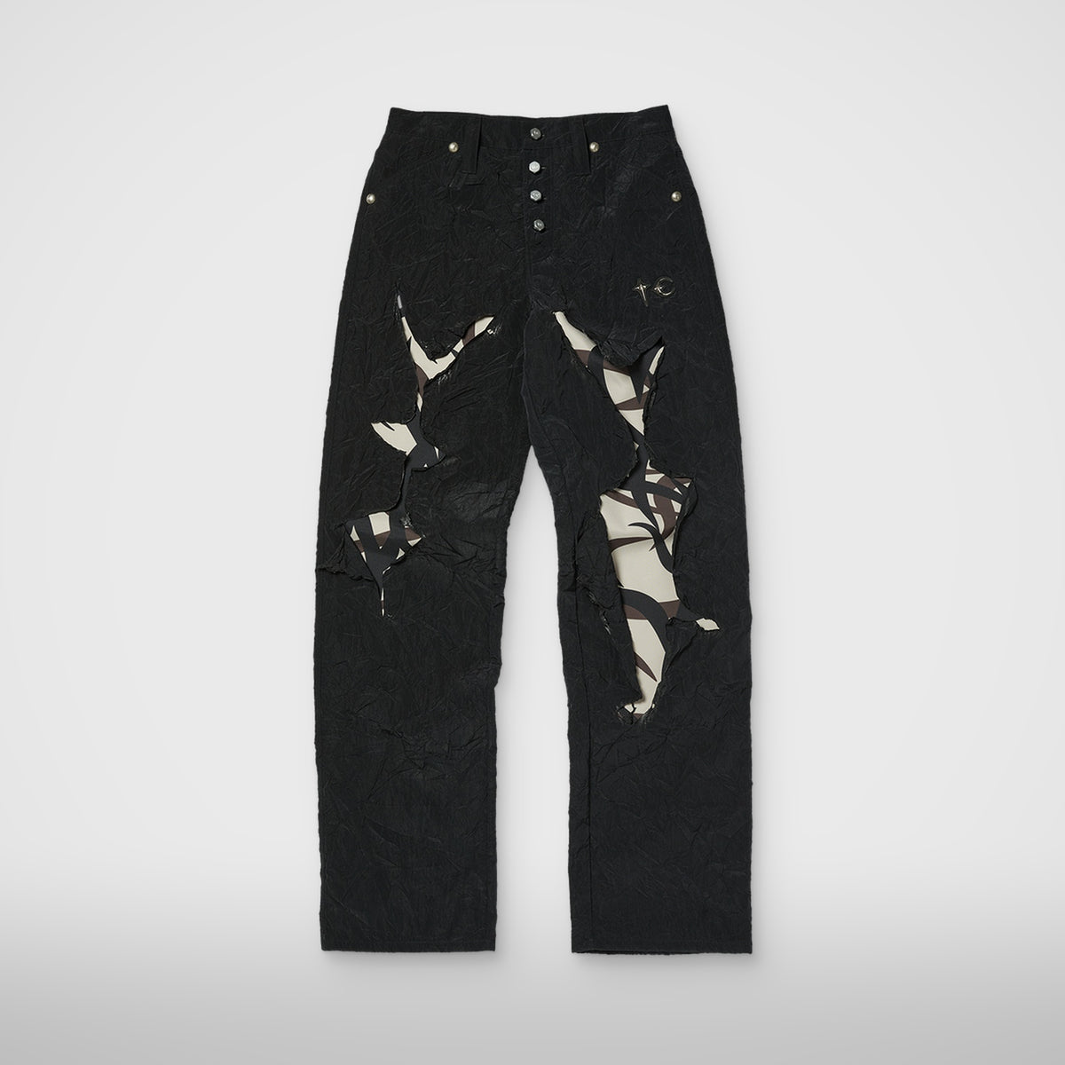 Thug Club Burnt Tribal Camo Pants in black