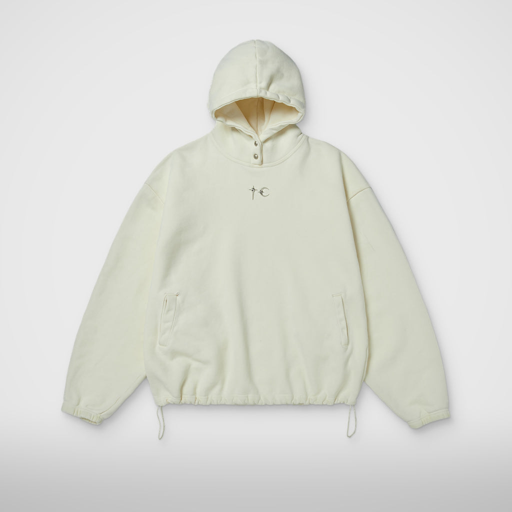 Thug Club Color Emblem Hoodie in ivory