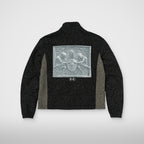 Thug Club Devil Peace Patch Knit Jacket in black