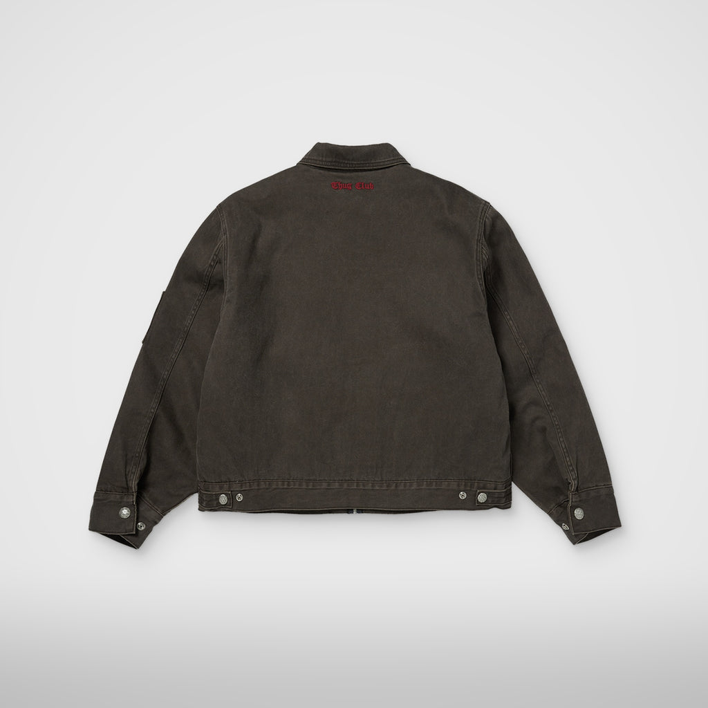 Thug Club TC Eisenhower Jacket in brown, view 2 of 9
