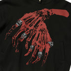 Thug Club TC Bone Cross Hoodie in black, view 4 of 4