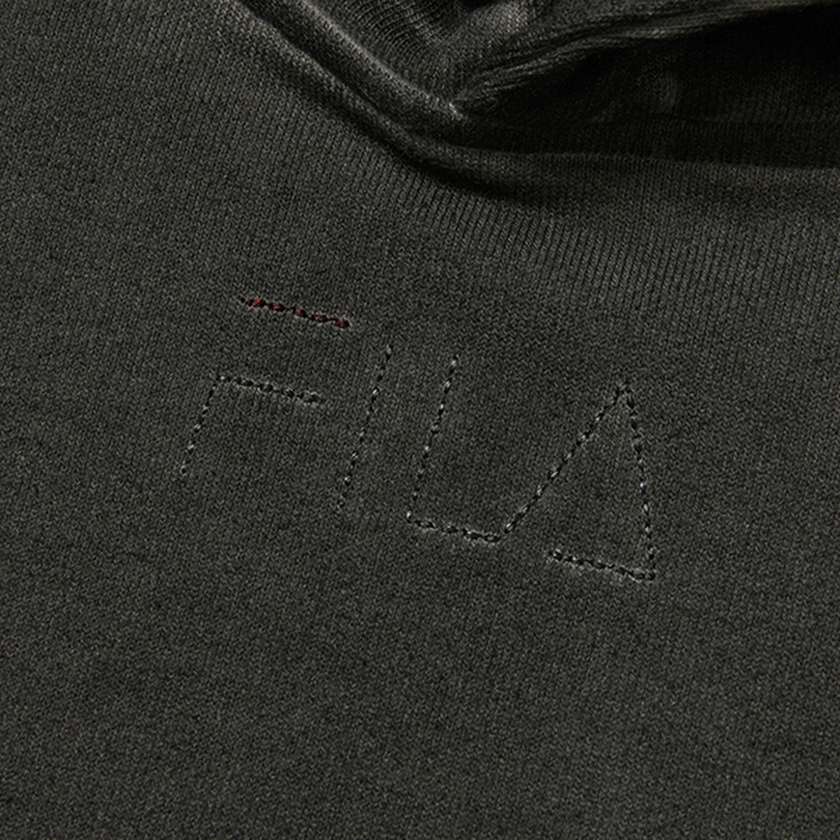 Thug Club Fila X Thug Stitch Snap Hoodie in black, view 4 of 8