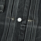 Thug Club Claw Denim Jacket in black, view 5 of 9