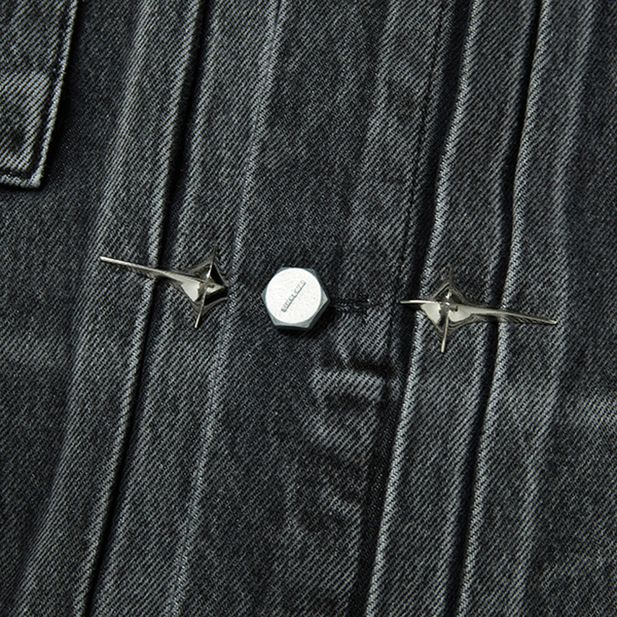 Thug Club Claw Denim Jacket in black, view 5 of 9