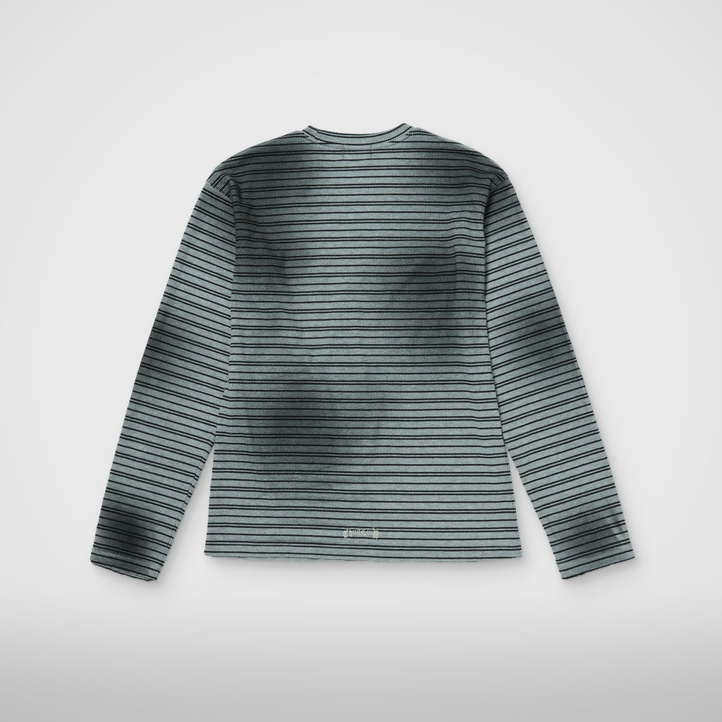 Thug Club TC Stripe Long Sleeve in grey, back view