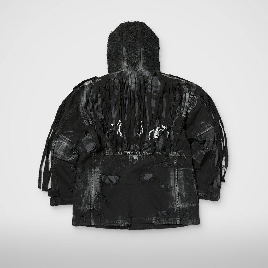 Thug Club Pubg Exclusive Ghillie Suit Jacket in black, view 2 of 2