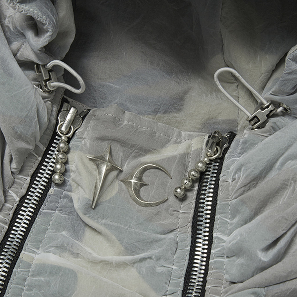 Thug Club Clouded Double Flying Bio Jacket in multi, view 4 of 7