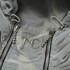 Thug Club Clouded Double Flying Bio Jacket in multi, view 4 of 7
