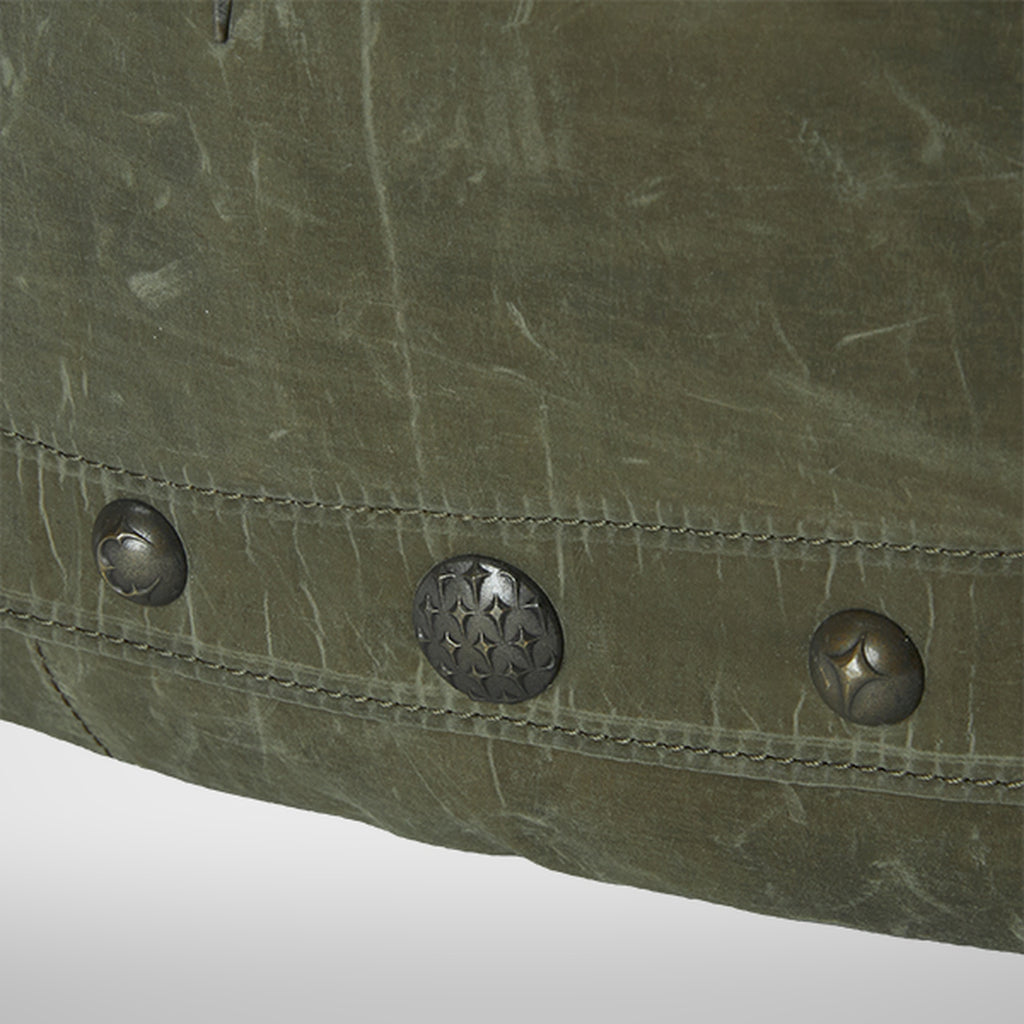 Thug Club Scarred Bio Army Messenger Bag in khaki, view 8 of 10