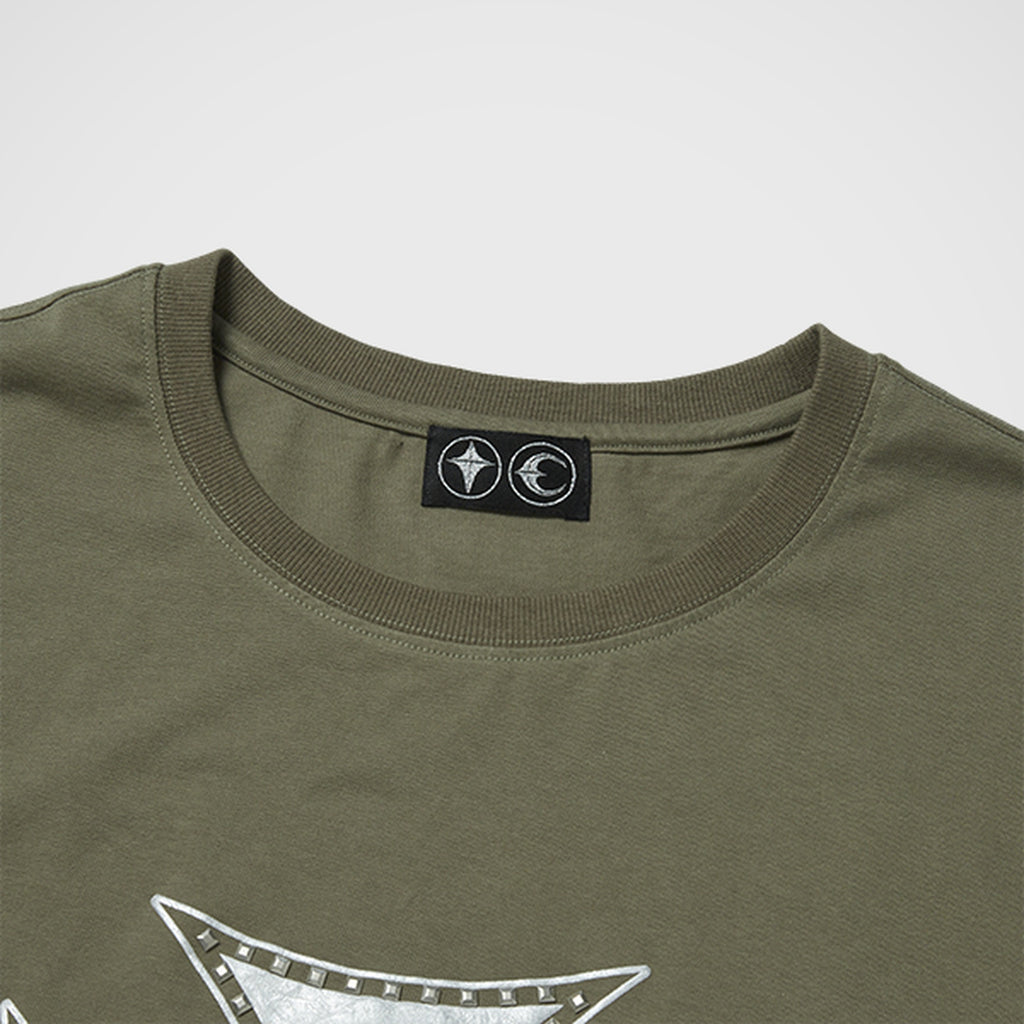 Thug Club Chopper Icon T-Shirt in khaki, view 3 of 7
