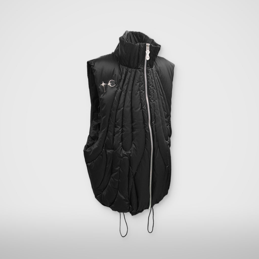 Thug Club Cave Goose Down Vest in black, view 2 of 4