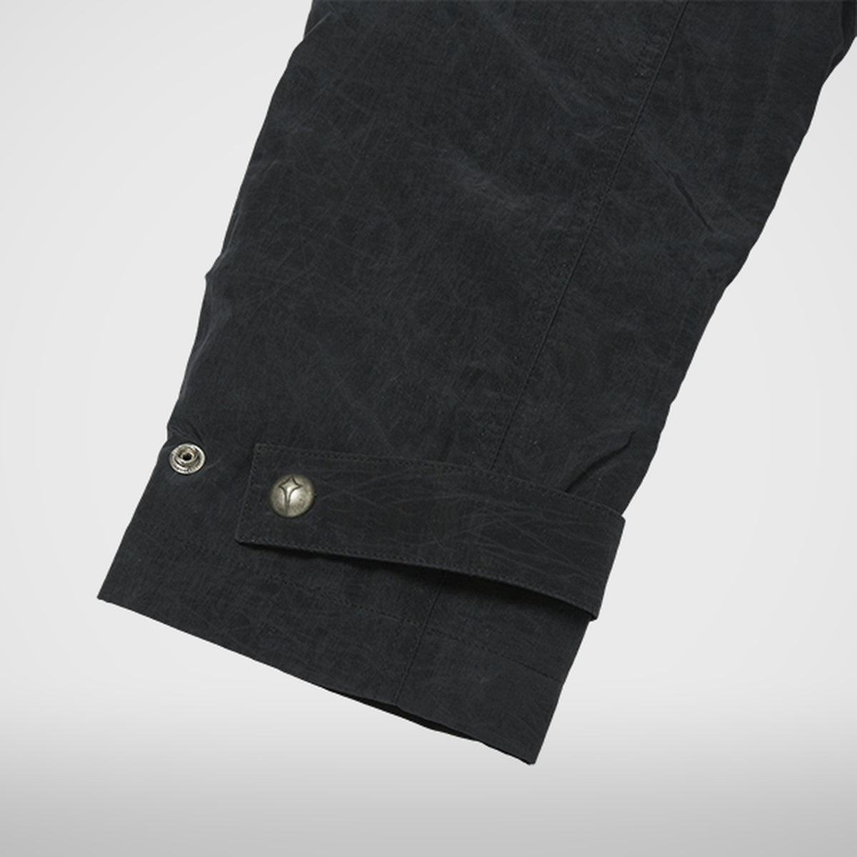 Thug Club Scarred Bio Soldier Trench Coat in black, view 7 of 8