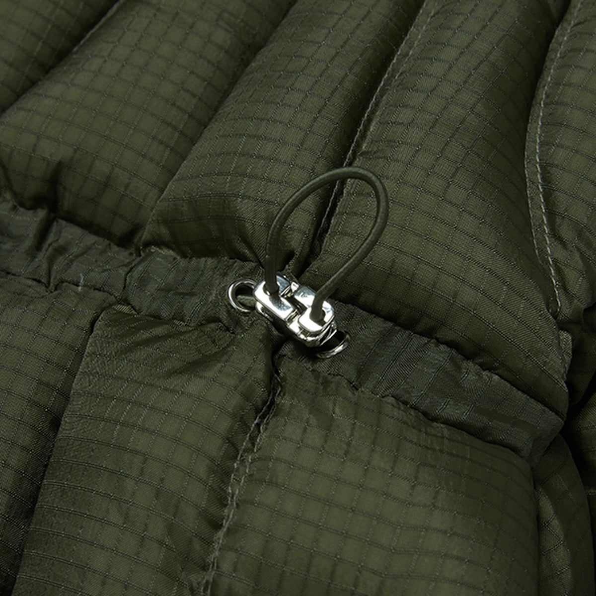 Thug Club War Life Down Jacket in khaki, view 7 of 9