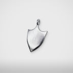 Thug Club TC Shield Necklace in silver, view 4 of 4