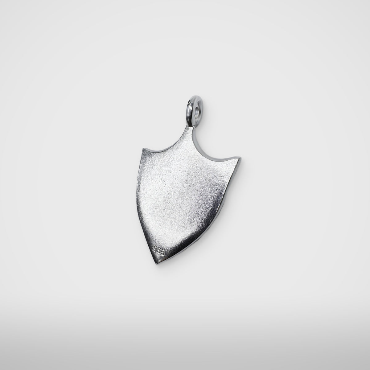 Thug Club TC Shield Necklace in silver, view 4 of 4