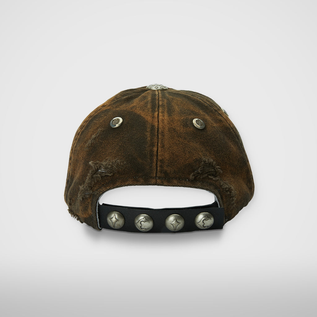 Thug Club TC Two Tone Washed Cap in olive, back view