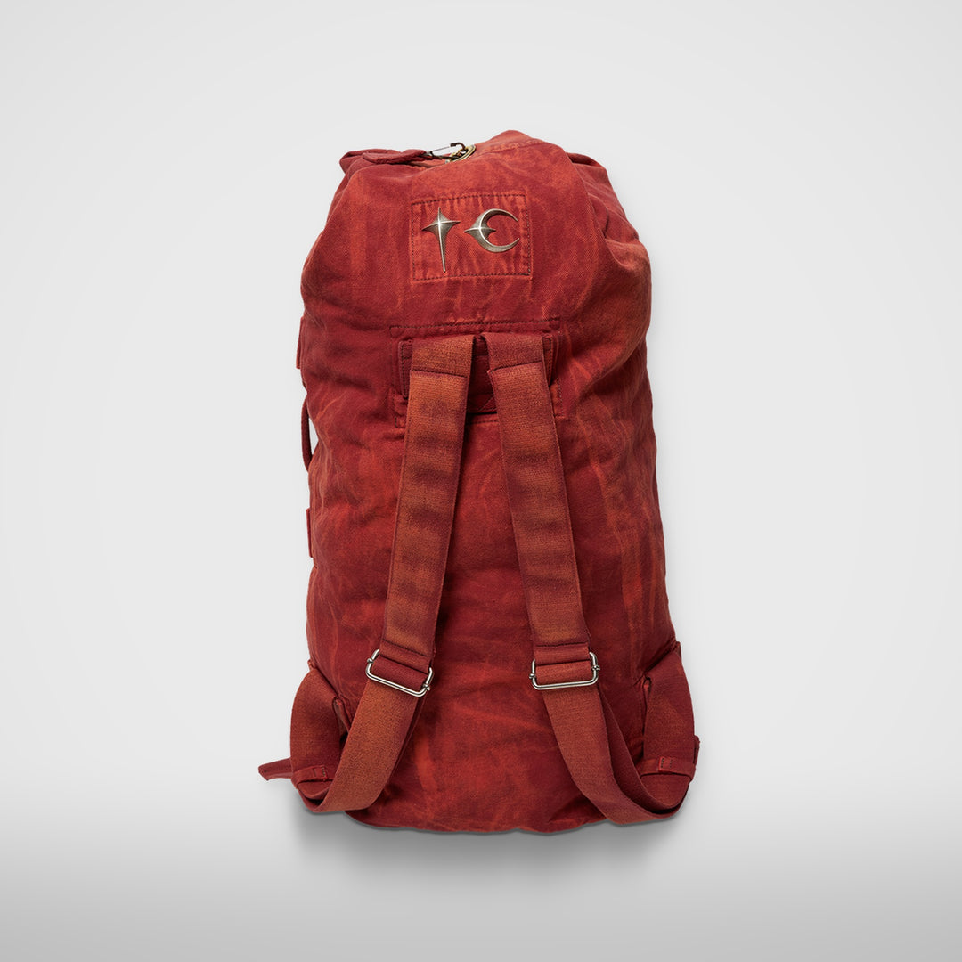 Two Tone Washed Canvas Duffle Bag