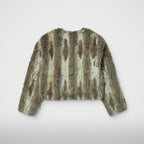 Thug Club Jindo Mix Fur Jacket in beige, view 2 of 8