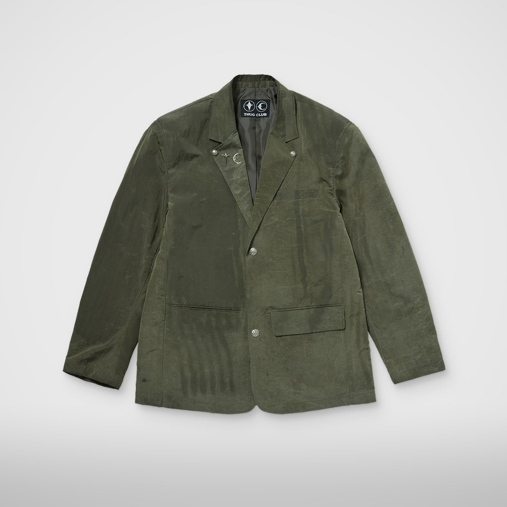 Thug Club Bio Recycle Blazer in khaki