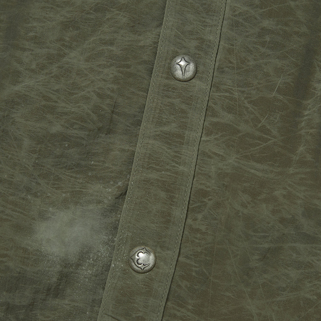 Thug Club Scarred Officer Shirt in khaki, view 5 of 7
