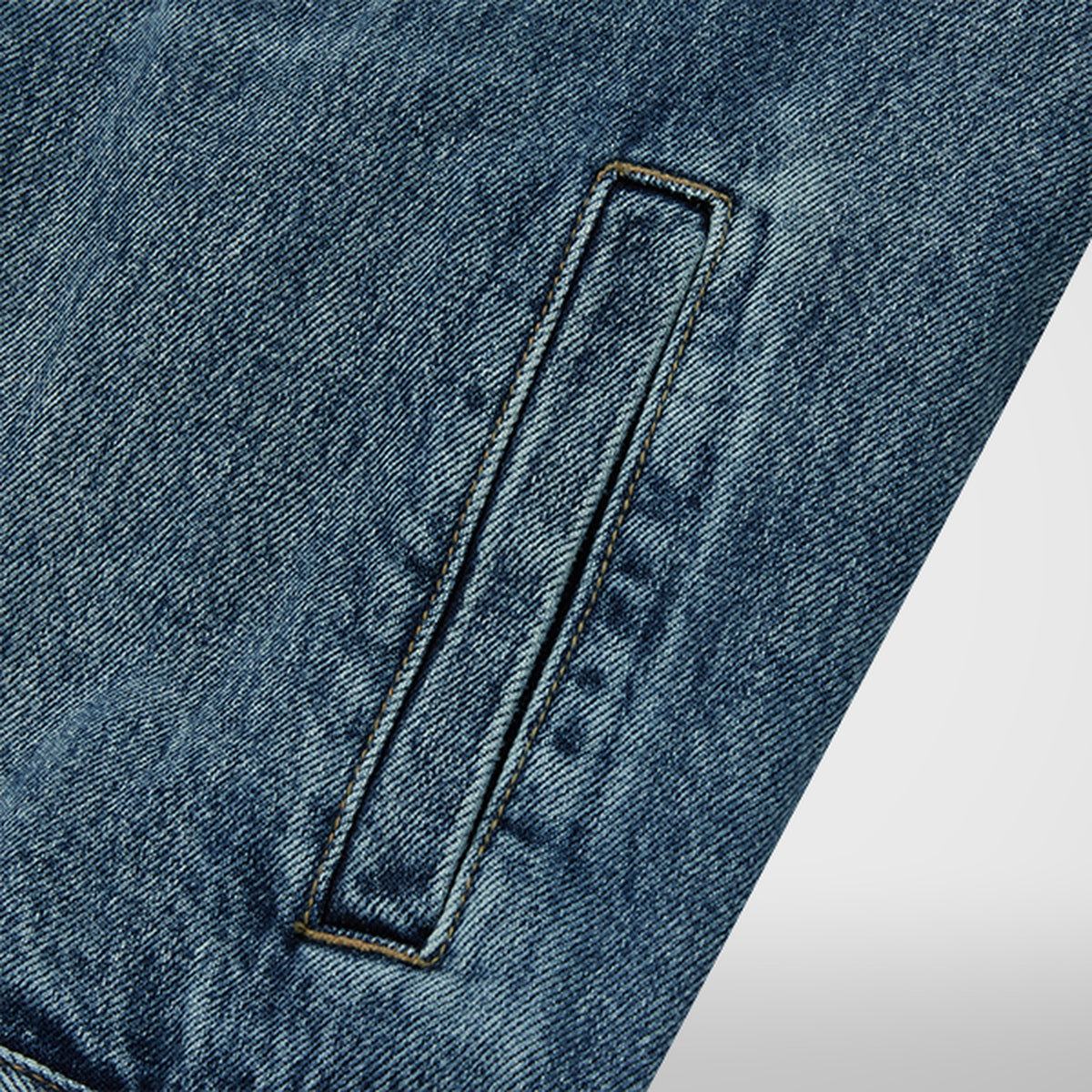 Thug Club Claw Denim Jacket in blue, view 6 of 9