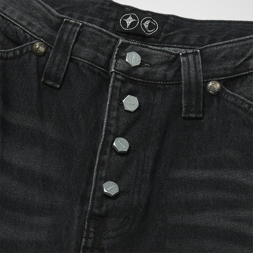 Thug Club Parkour Denim Pants in denim black, view 3 of 8