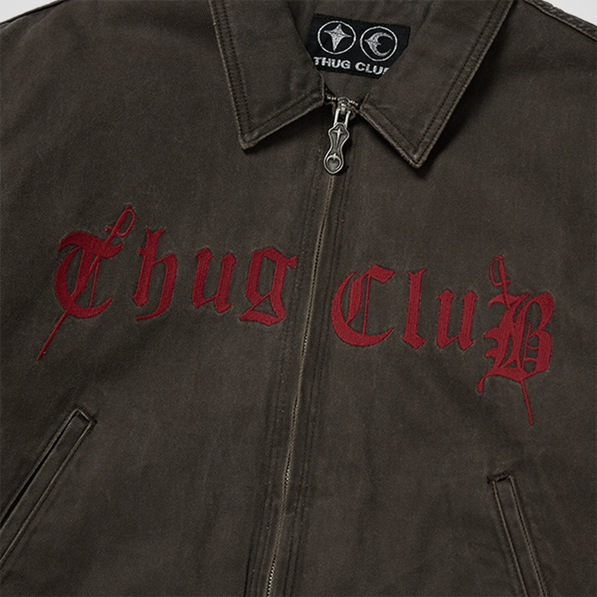 Thug Club TC Eisenhower Jacket in brown, view 4 of 9