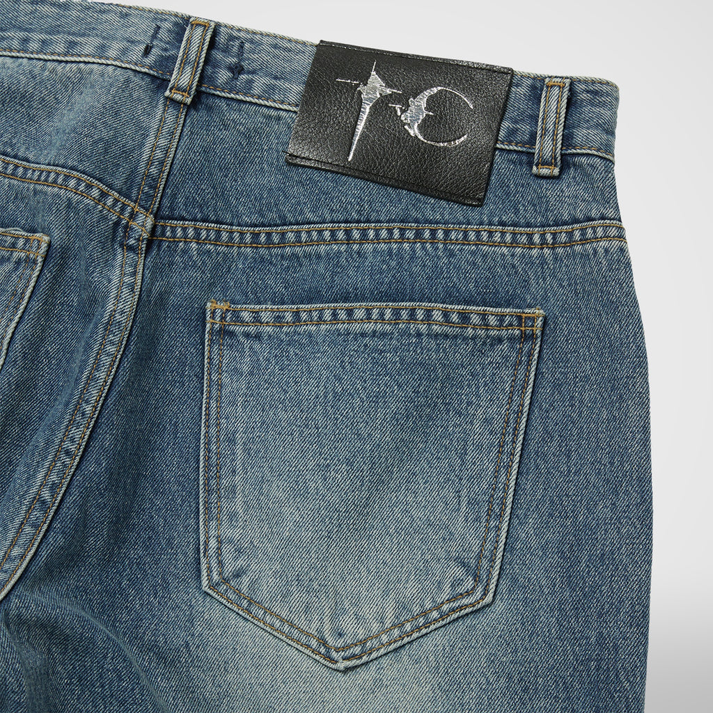 Thug Club TC Extendo Denim Pants in blue, view 4 of 4