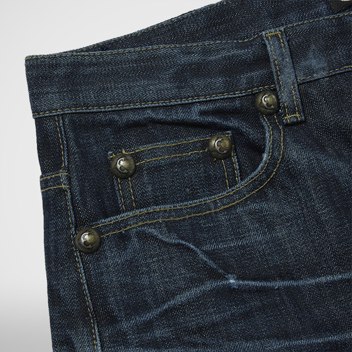 Thug Club Naval Warfare Denim Pants in blue, view 4 of 8