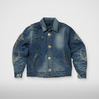 Thug Club Iron Steel Focus Denim Jacket in blue