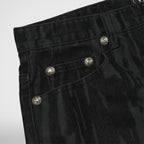 Thug Club Blood Lazered Denim Pants in black, view 5 of 7