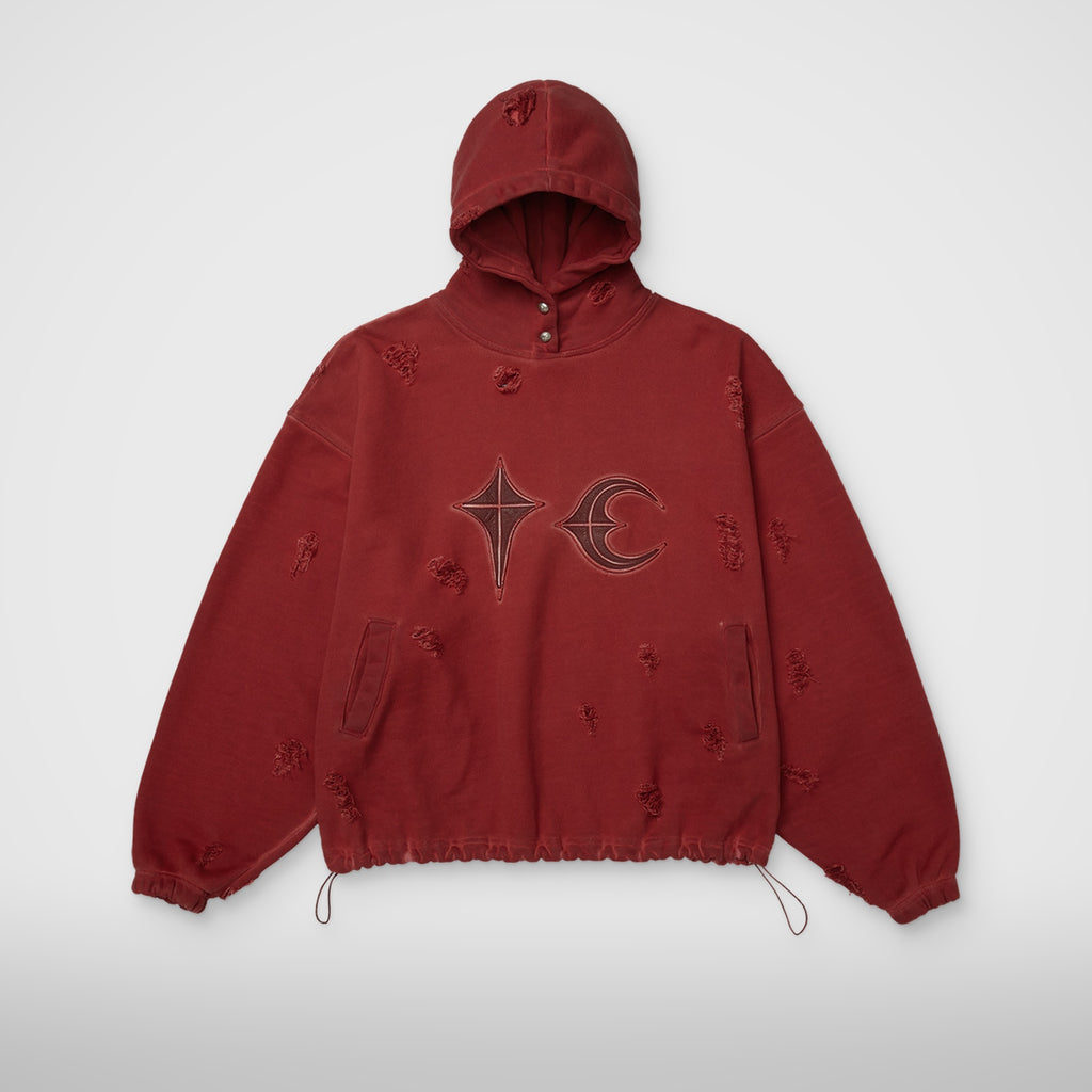 Thug Club Rock Hoodie in red