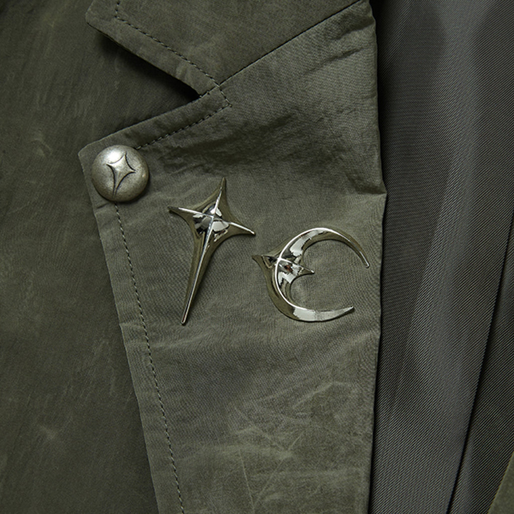 Thug Club Bio Recycle Blazer in khaki, view 6 of 9