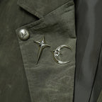 Thug Club Bio Recycle Blazer in khaki, view 6 of 9