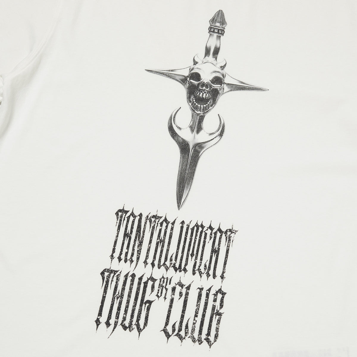 Thug Club Tantalum Dagger Tee in white, view 4 of 4