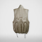 Thug Club Cave Goose Down Vest in beige, view 3 of 4