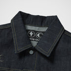 Thug Club Land Warfare Denim Jacket in indigo, view 3 of 8