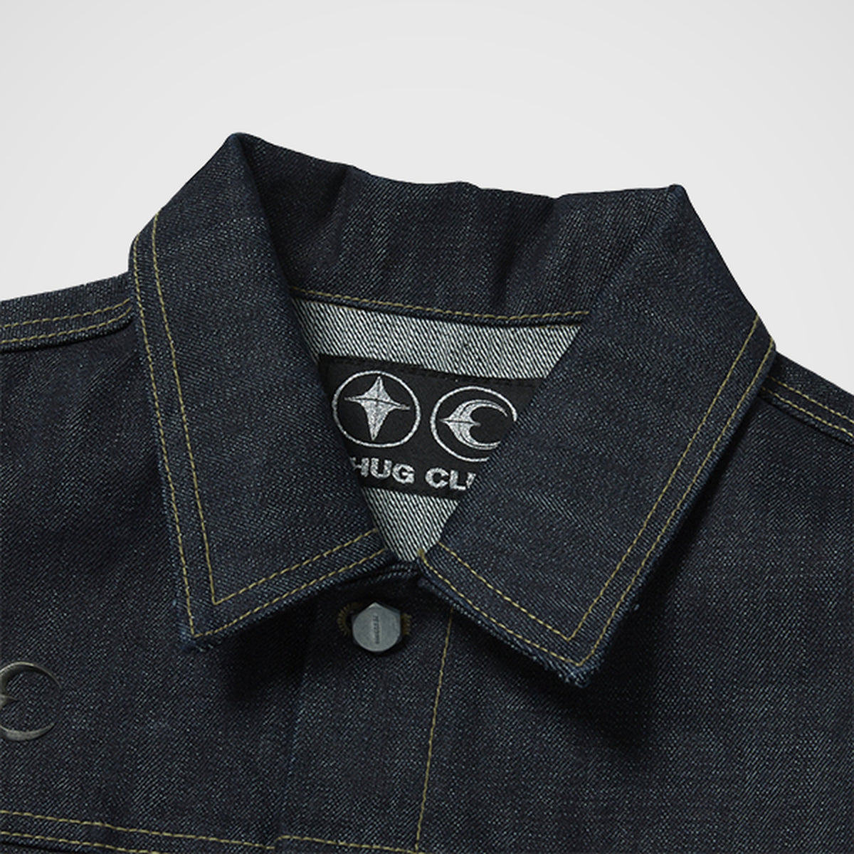 Thug Club Land Warfare Denim Jacket in indigo, view 3 of 8