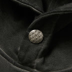 Thug Club Fila X Thug Stitch Snap Hoodie in black, view 3 of 8
